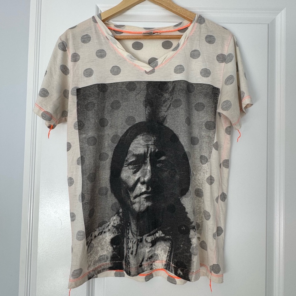 Polka Dot Graphic Tee from Japan